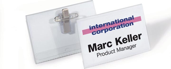 Produktbild Durable Namensschild mit Clip 75 x 40 mm