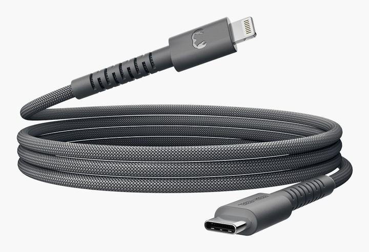 Produktbild Fresh'N Rebel Fresh 'n Rebel USB-C zu Lightning silicon geflochtenes Kabel "FlexWave" 70cm, Storm Grey (0.70 m, 30 W)