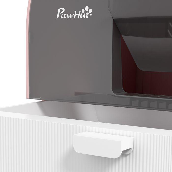 Immagine prodotto Swisshandel24 Katzentoilette mit Haube, für Katzen bis 5 kg, Rosa (Lettiera per gatti chiusa)