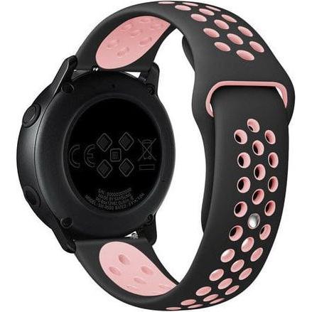 Thumbnail - Strap-it Sportarmband (22 mm, Silikon), Uhrenarmband, Rosa, Schwarz, Mehrfarbig