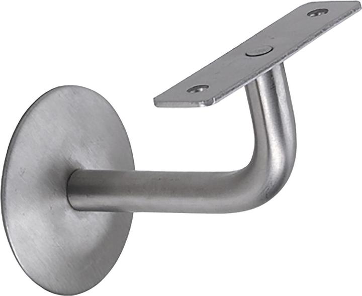Actual product image Schösswender Handrail support with bracket, wall distance 75 mm, satin stainless steel (Stainless steel matt)