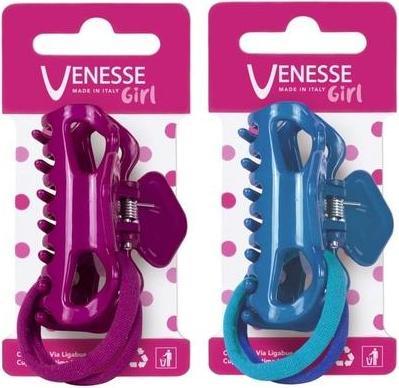 Immagine prodotto Venesse Bimba Grande 2 Clip per capelli in microfibra elastica