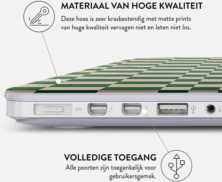 Actual product image Burga Hard Case Apple MacBook Air M2 A2681 - Ivy League (13.60", Apple)