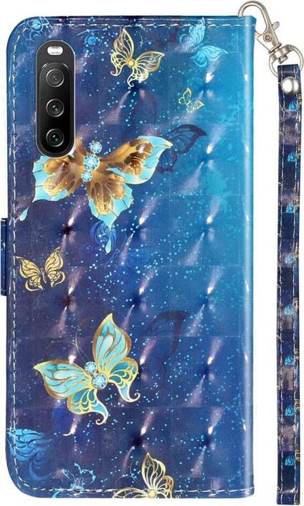 Actual product image Cover-Discount Sony Xperia 10 V - Case glitter effect butterfly gold (Sony Xperia 10 V)