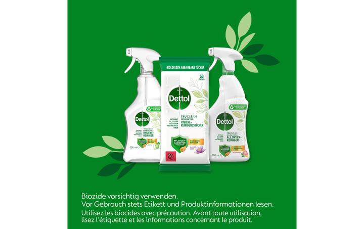 Produktbild Dettol Allzweckreiniger Desinfektionstücher Wasserlilie 50 Stück