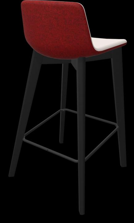 Beige, Schwarz, rot melange, Esche gebeizt schwarz