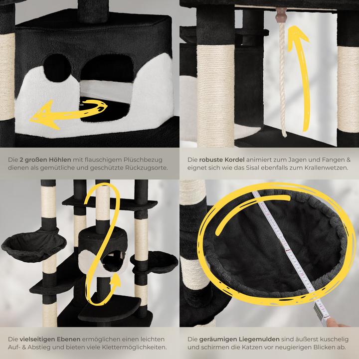 Image du produit tectake Fippi (201 cm, Blanc, Noir)