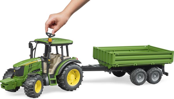 Produktbild Bruder BR John Deere 5115 M mit Bordwandanhänger