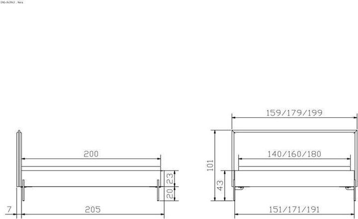 Immagine prodotto Hasena Nora 20 (160 x 200 cm)