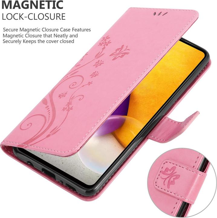 Image du produit Cadorabo Housse Flower Book pour Samsung Galaxy A73 5G (Samsung Galaxy A73 5G)