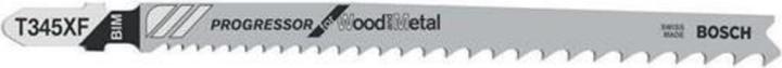 Bosch Professional Zubehör PRO Multi Material thick and thin T345XF Stichsägeblatt, 132 mm, 5-tlg.