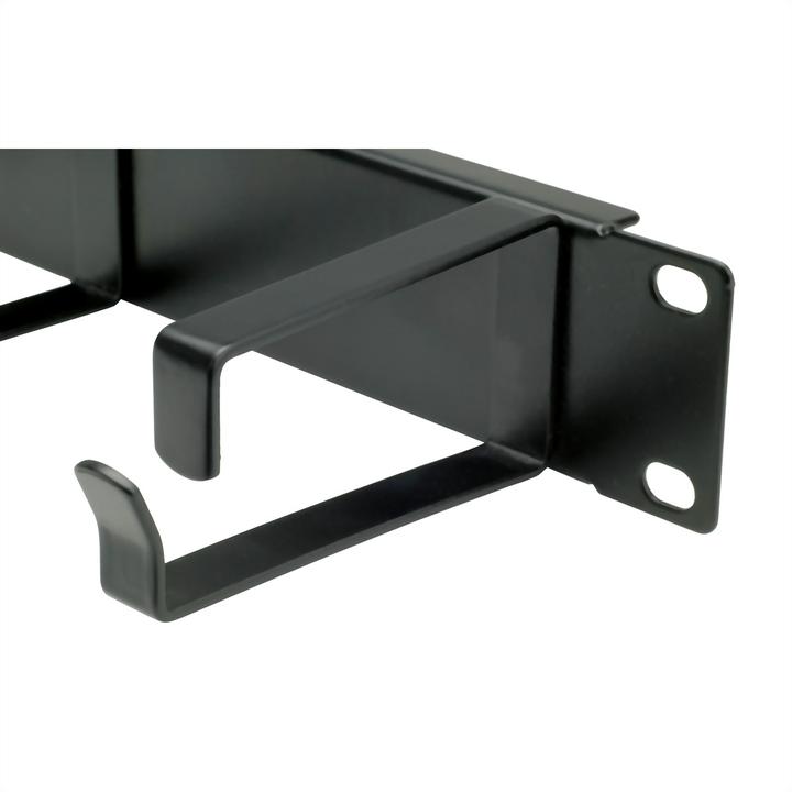 Produktbild Value 19/"-Frontplatte, horizontale oder vertikale Kabelführung, RAL 9005 schwarz