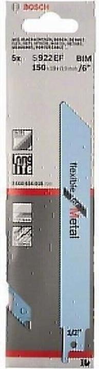 Actual product image Bosch Professional Zubehör Sabre saw blade S 922 EF, Flexi