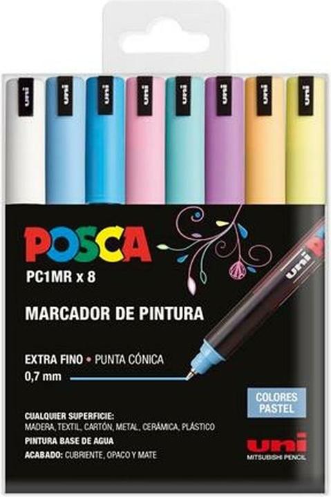 Produktbild Posca Acryl-Farbstift PC-1MR/8C Kuchen 0,7 mm 8 Stücke (8x)