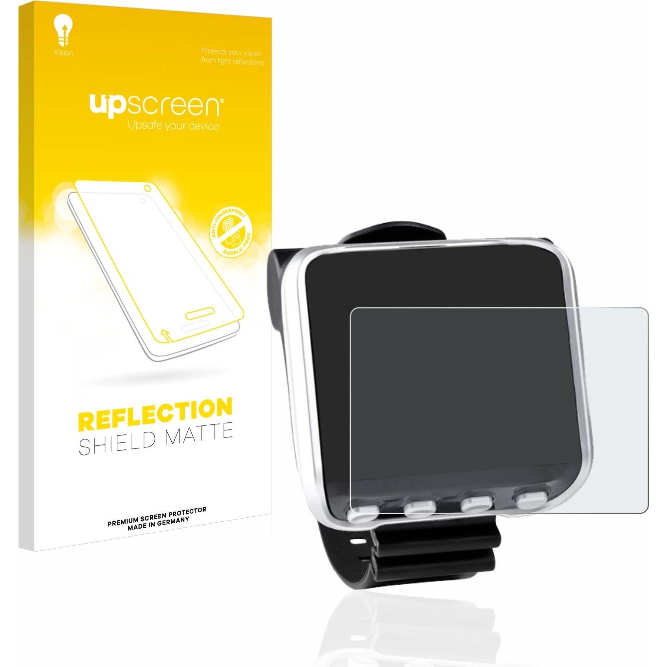 upscreen Reflection Shield Displayschutz Matt, Smartwatch Schutzfolie, Grau
