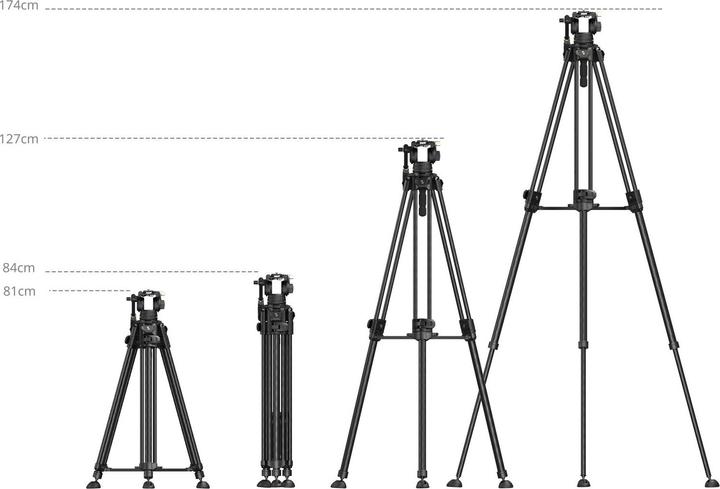 Produktbild SmallRig Videostativ AD-50 (Metall, Carbon)