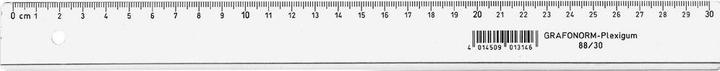 Produktbild Grafonorm Flachlineal (30 cm, Kunststoff)