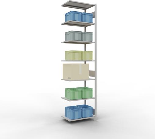 Actual product image Schulte Lagertechnik MULTIplus150 boltless add-on bay system with length bolts