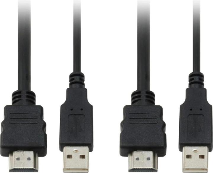 Produktbild LevelOne KVM-0290: 2Port Kabel-KVM