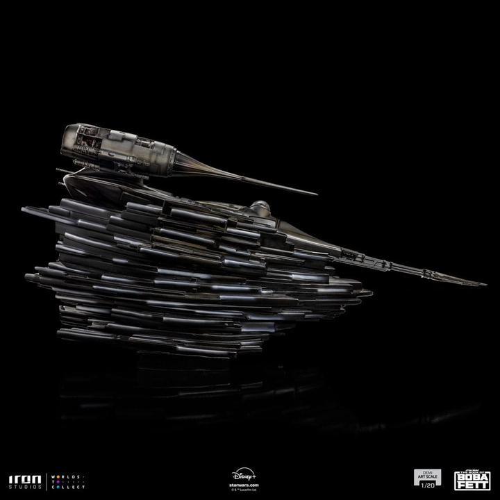 Actual product image Iron Studios Le Livre de Boba Fett statuette 1/20 Demi Art Scale Mando's N-1 Starfighter 60 cm