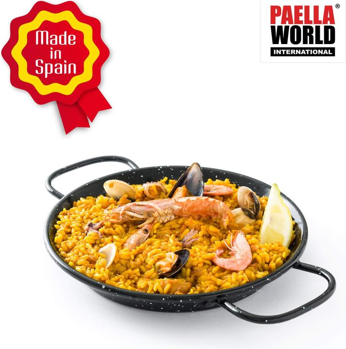 Immagine prodotto All'Grill Padella per paella smaltata Ø 15 cm (15 cm, Padella per friggere, Acciaio)