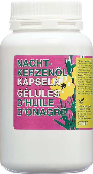 Produktbild Phytomed Nachtkerzenöl Kapsel vegetabil (400 Stk., Kapseln, 350 g)
