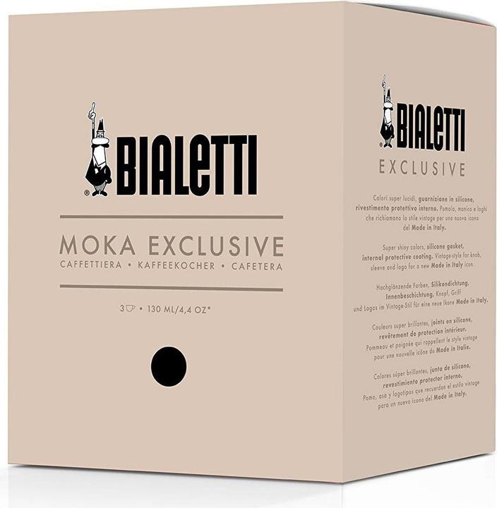 Productafbeelding Bialetti Moka Exclusief 3 kopjes zwart (3 T.)