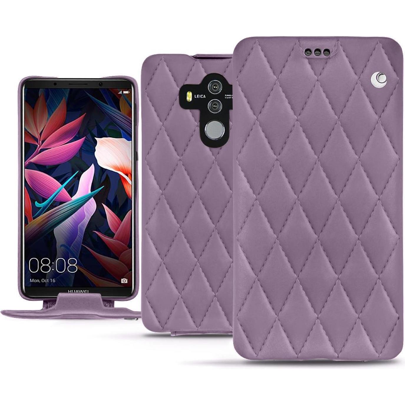 Noreve Lederschutzhülle vertikal (Huawei Mate 10 Pro), Smartphone Hülle, Violett