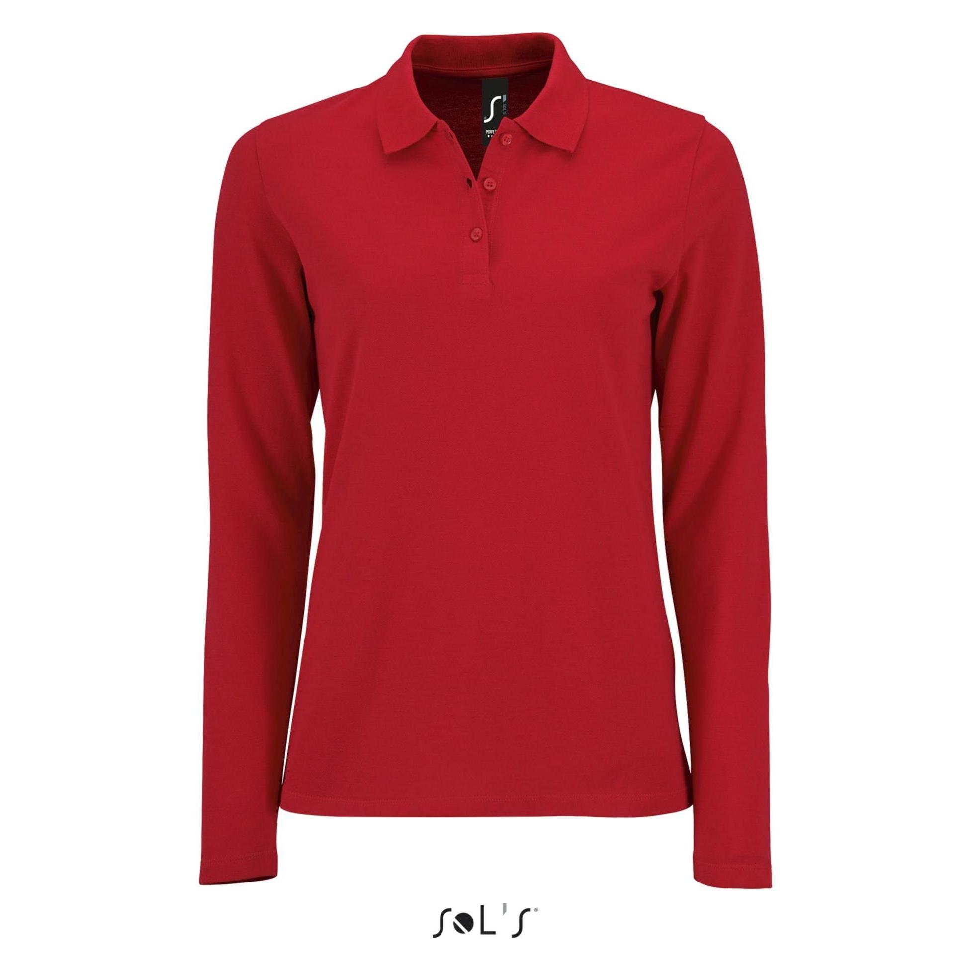 Sol's, Damen, Shirts, Perfect Lsl, Rot, (Xl)