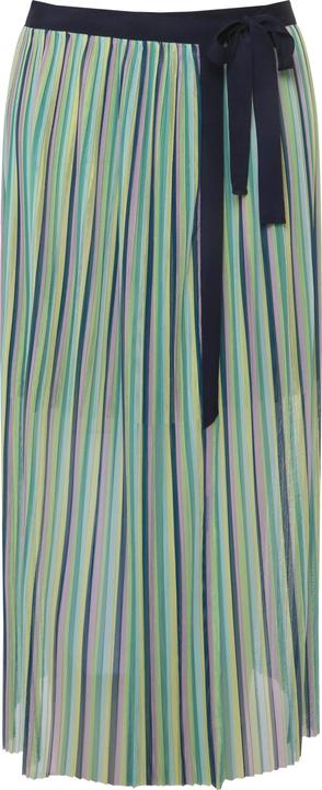 Immagine prodotto Ulla Popken Gonna a portafoglio con righe, mesh e laccetto (42, 44, 46, 48)
