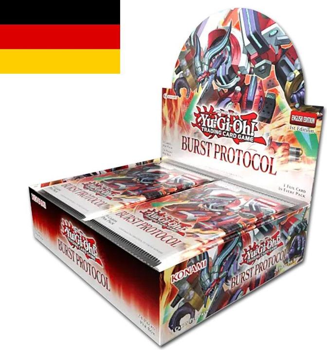 Actual product image Konami Yu-Gi-Oh! Phantom Burst Protocol 1st Ed. DE (German, Booster display)