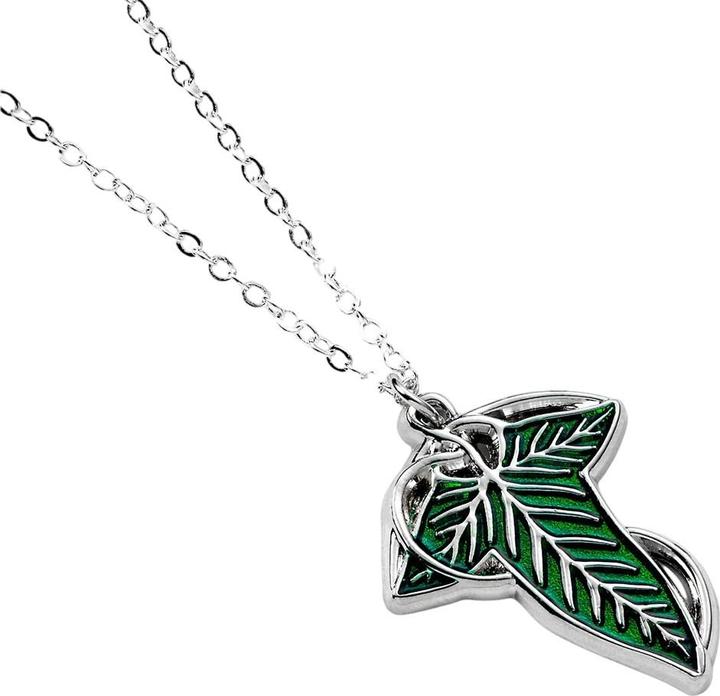 Produktbild Lord of the rings Silberfarben Halskette mit Anhänger Leaf Of Lorien (100% synthetisches Material)