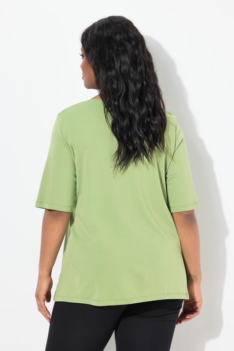 Produktbild Ulla Popken T-Shirt, A-Linie, V-Ausschnitt, Halbarm (50, 52)