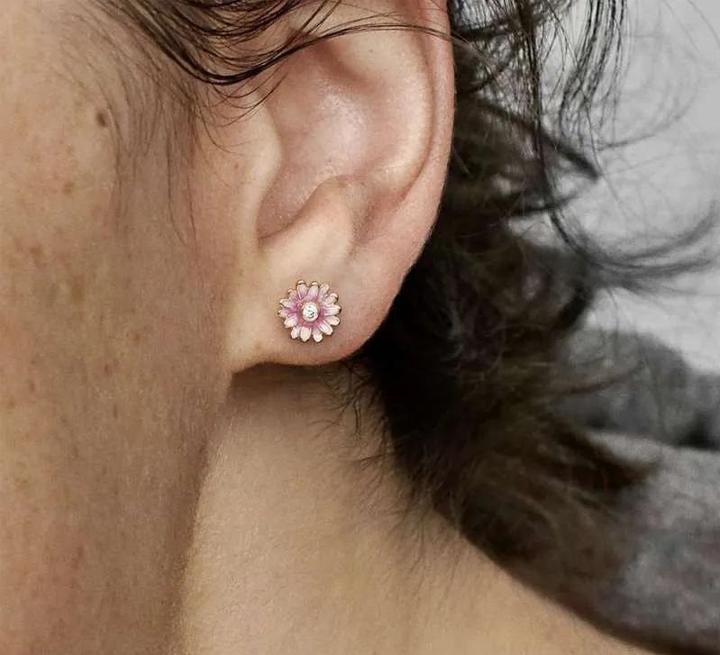 Image du produit Pandora Boucles d'oreilles fleur de marguerite (Argent 925, Émail)