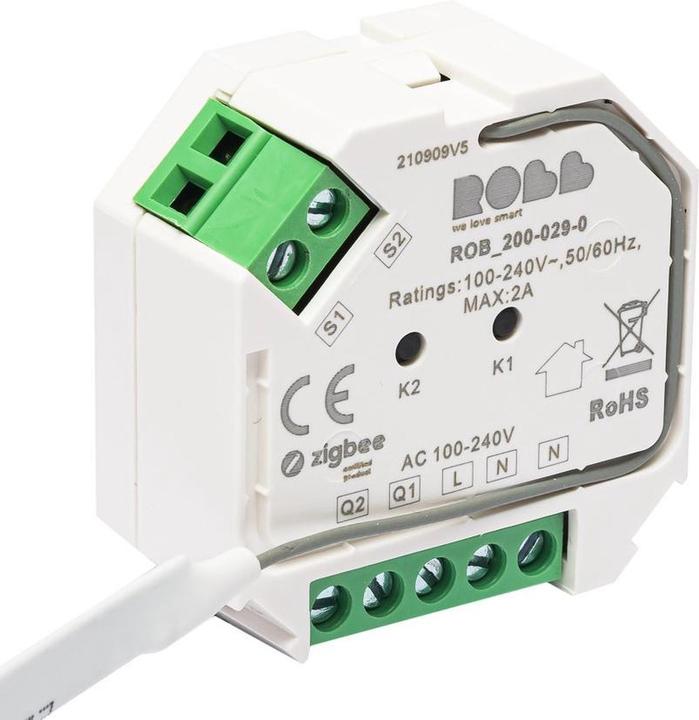 Produktbild Robb Smarrt Zigbee RolluikSchakelaar 2-Pack (Rolladenaktor)