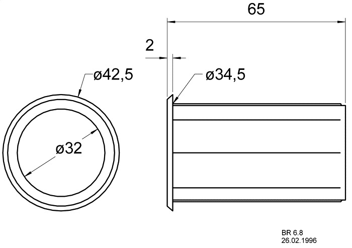 Produktbild Visaton Bassreflexrohr BR 6.8