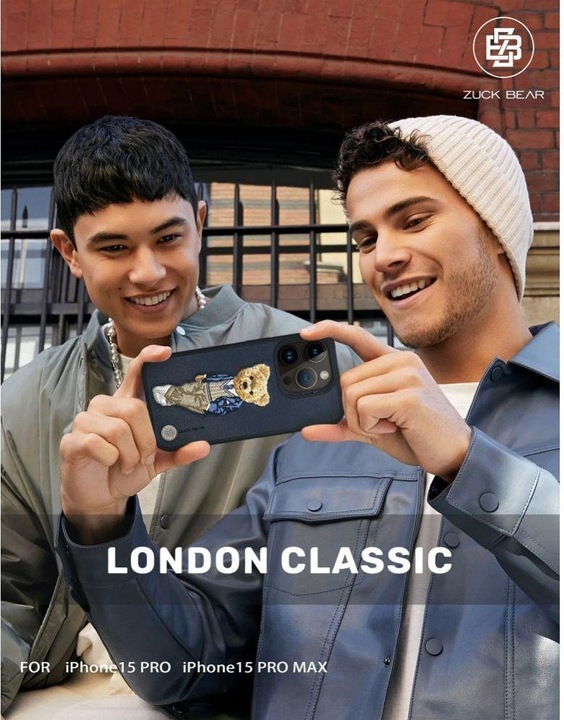Immagine prodotto Zuck Bear Headphone case case LONDON CLASSIC for IPHONE 15 Pro westminster ace (Borsa per cuffie)