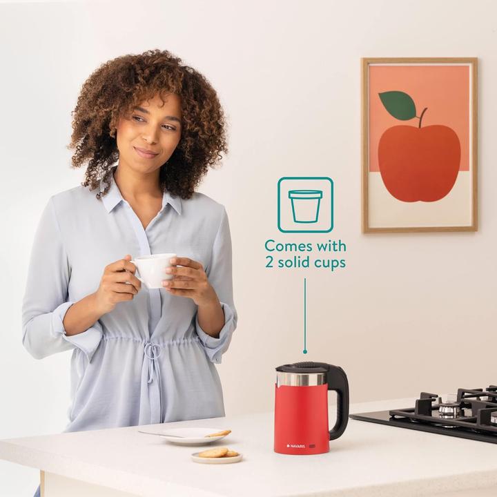 Actual product image Navaris Reisewasserkocher mit Trinkbechern (0.50 l)