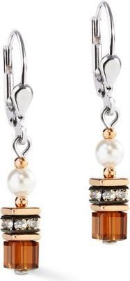 Immagine prodotto Coeur de Lion Orecchini Pendenti Perla & Ambra (Perla sintetica, Acciaio inossidabile color argento, Cristalli SWAROVSKI, Resina)