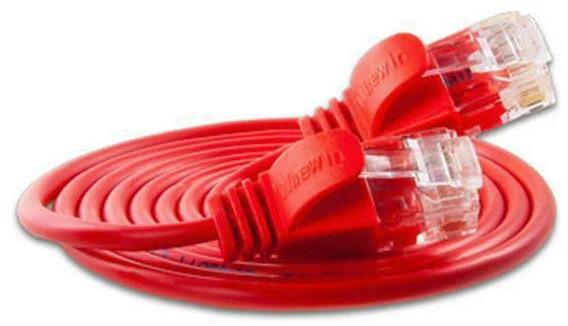 Actual product image Wirewin Slim patch cable: UTP, 1m, red (U/UTP, CAT6, 1 m)