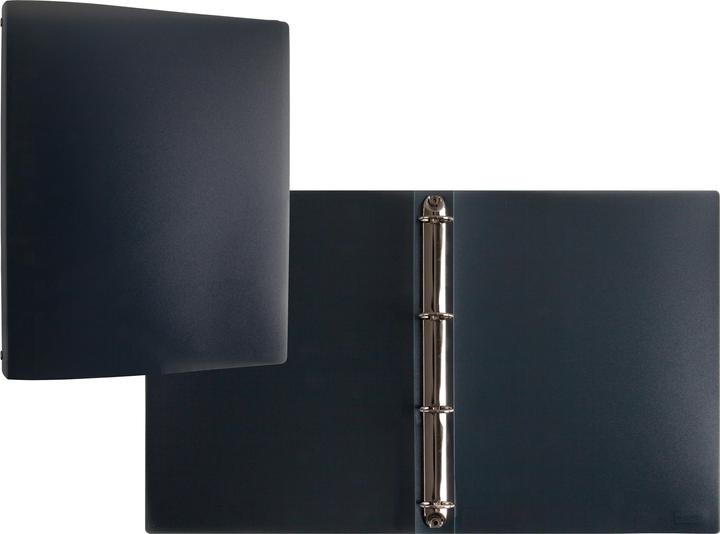 Produktbild Idena Ringbuch A4 PP schwarz 30mm 4 Ringe
