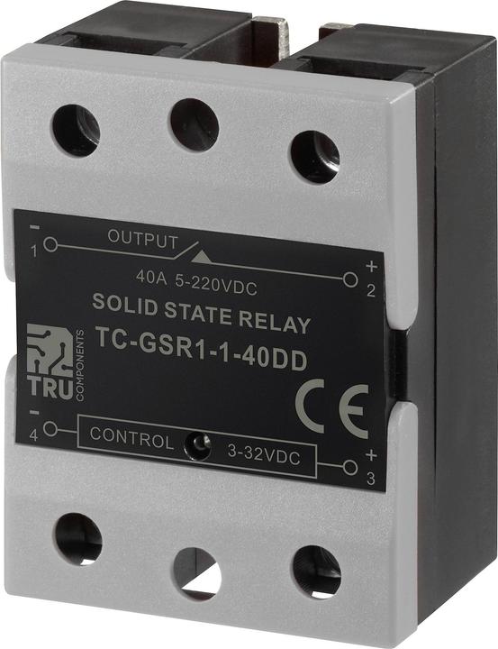Produktbild Tru Components Halbleiterrelais TC-GSSR-1-40DD 40 A Schaltspannung max. 32 V/DC