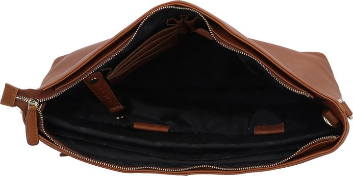 Actual product image Plevier Millau schoudertas 15.6 inch cognac.