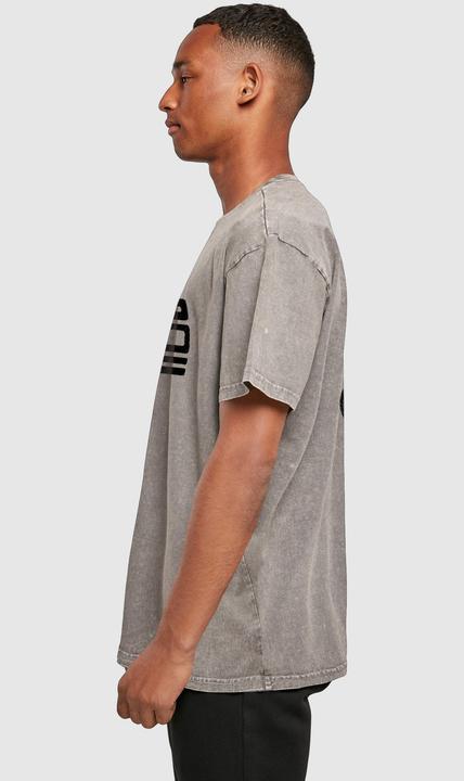 Produktbild Merchcode Thin Lizzy - Logo Rocker Acid Washed Oversize Tee - 160111 (M)