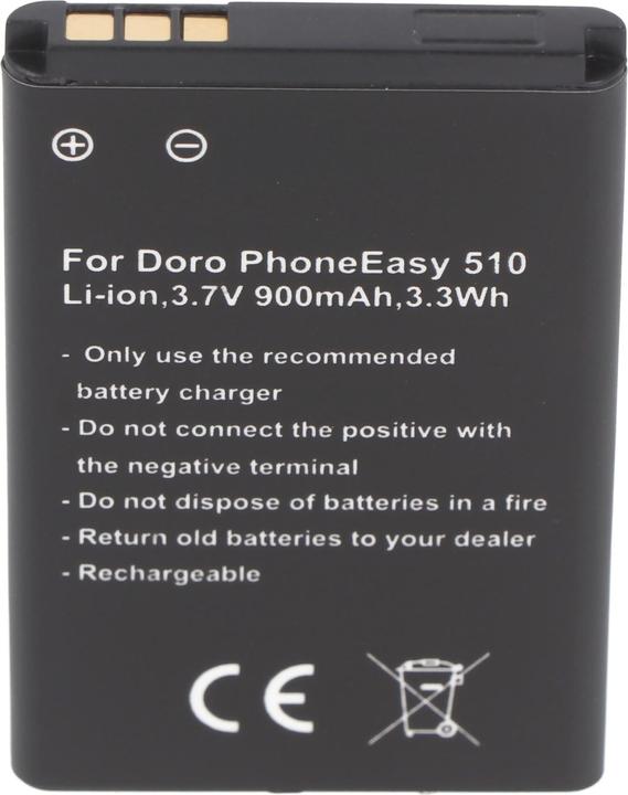 Produktbild AccuCell Akku Doro PhoneEasy 510 Akku DBC-800A, DBC-800B