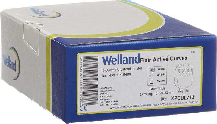 Actual product image Welland Urostomy bag Curvex transparent (10 Piece, 2673.75 ml, 515 g)