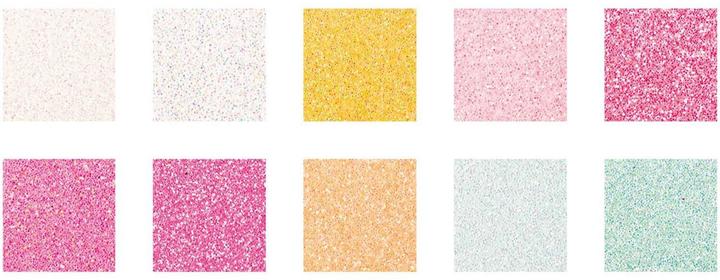 Actual product image Rico Design Glitter Paper Paper Poetry Candy (180 g/m², 10x)