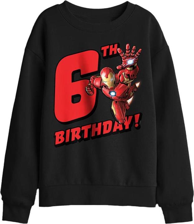 Produktbild Iron Man Sweatshirt 6 Geburtstag (152, 158)