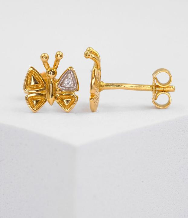 Actual product image Muau Stud earrings (750/18 K Gold)