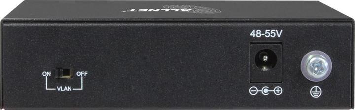 Productafbeelding Allnet Schakelaar 5 poort 10/100/1000TX 4x PoE onbeheerd Layer2 ventilatorloos (5 ports)